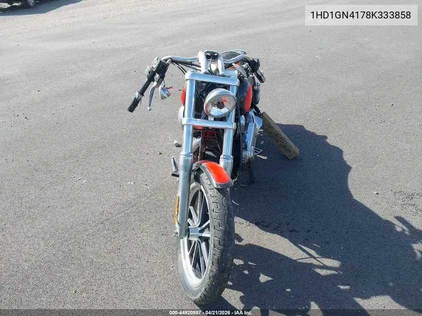2008 Harley-Davidson Fxdl VIN: 1HD1GN4178K333858 Lot: 44920987