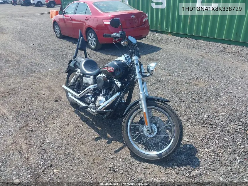 2008 Harley-Davidson Fxdl VIN: 1HD1GN41X8K338729 Lot: 45658641