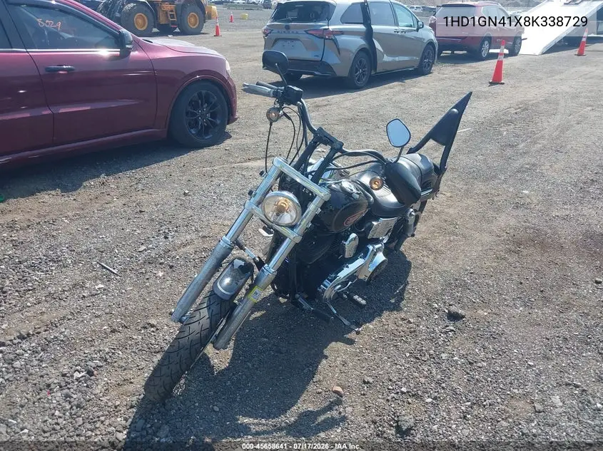 2008 Harley-Davidson Fxdl VIN: 1HD1GN41X8K338729 Lot: 45658641