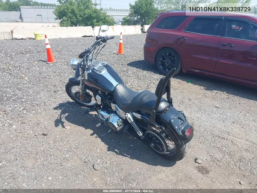 2008 Harley-Davidson Fxdl VIN: 1HD1GN41X8K338729 Lot: 45658641