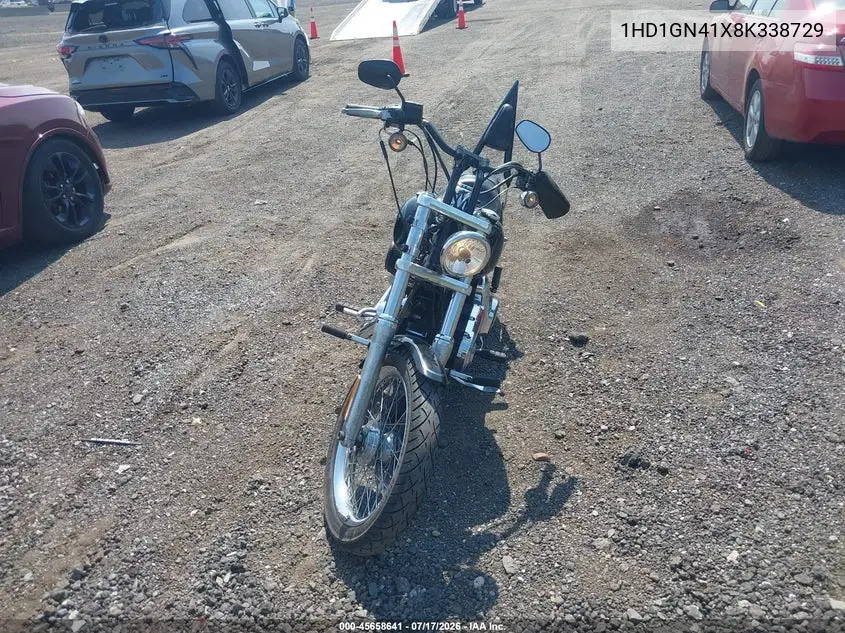 2008 Harley-Davidson Fxdl VIN: 1HD1GN41X8K338729 Lot: 45658641