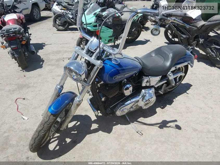 2008 Harley-Davidson Fxdl VIN: 1HD1GN4118K323732 Lot: 45664472