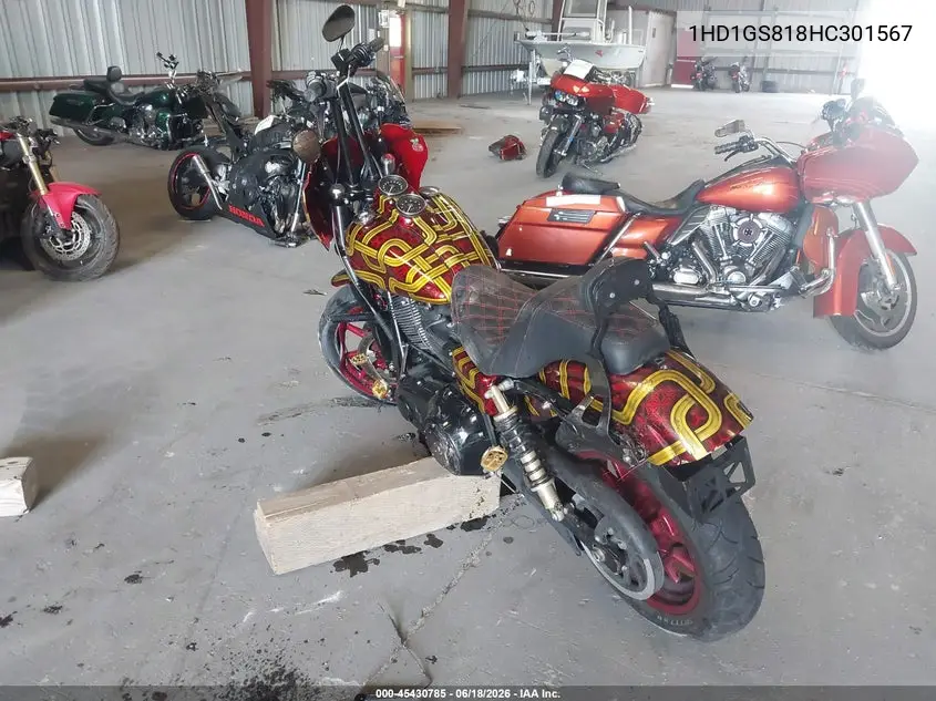 2017 Harley-Davidson Fxdls VIN: 1HD1GS818HC301567 Lot: 45430785
