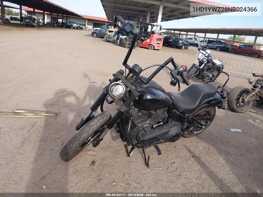 2022 Harley-Davidson Fxlrs VIN: 1HD1YWZ28NB024366 Lot: 45103711