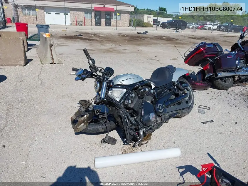 2011 Harley-Davidson Vrscdx VIN: 1HD1HHH10BC800774 Lot: 45412578