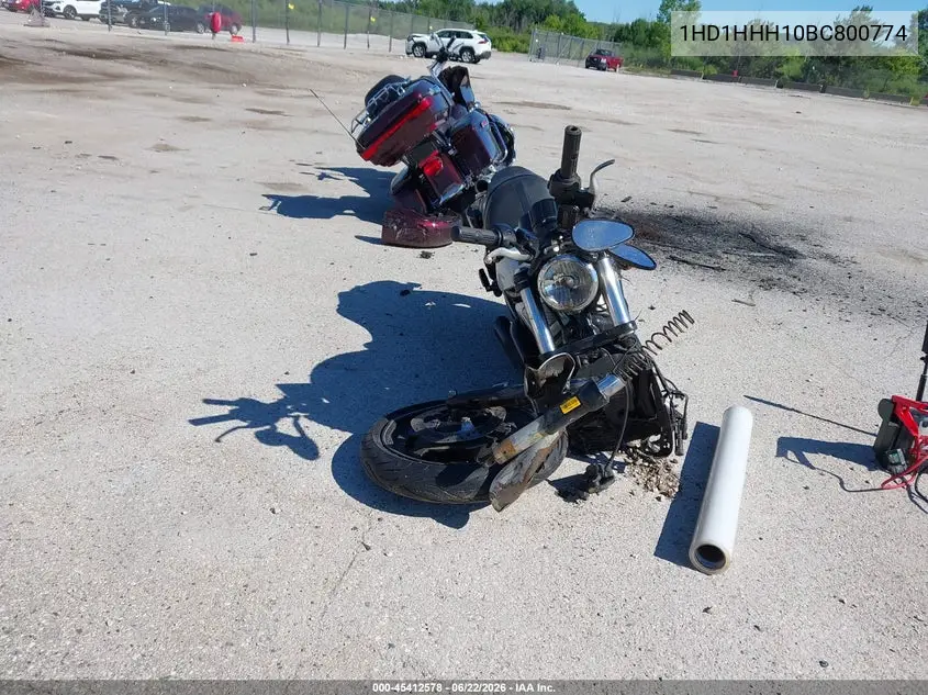 2011 Harley-Davidson Vrscdx VIN: 1HD1HHH10BC800774 Lot: 45412578