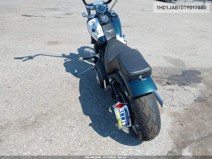 2001 Harley-Davidson Fxstbi VIN: 1HD1JAB101Y017850 Lot: 45625400