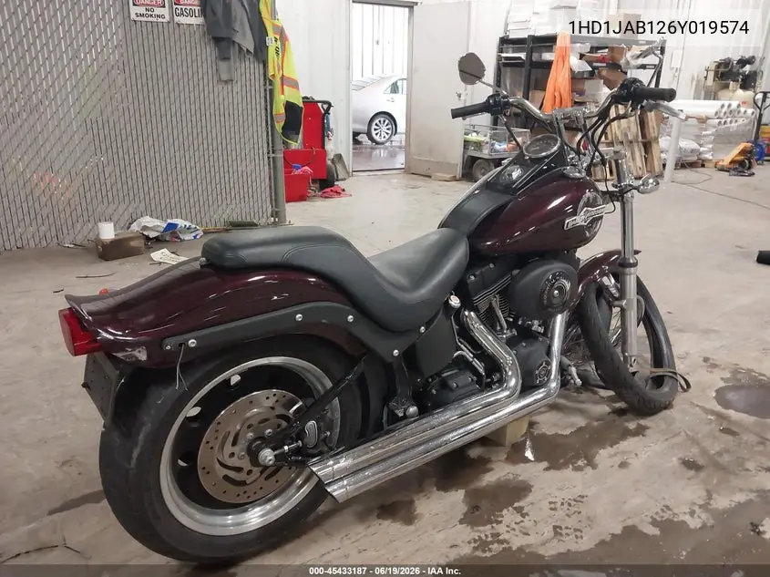 2006 Harley-Davidson Fxstbi VIN: 1HD1JAB126Y019574 Lot: 45433187