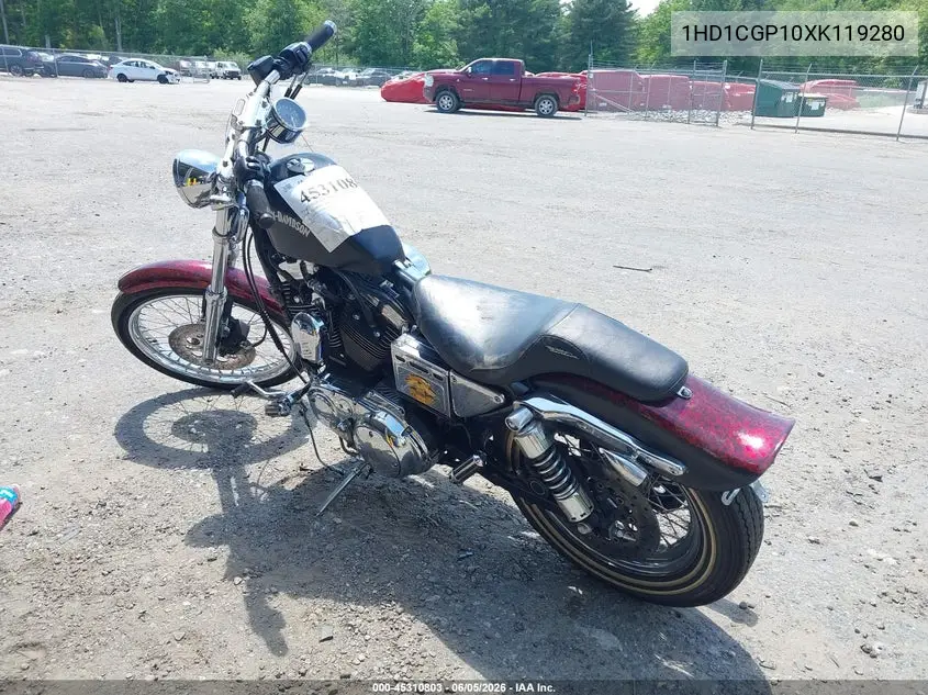 1999 Harley-Davidson Xl1200 C VIN: 1HD1CGP10XK119280 Lot: 45310803