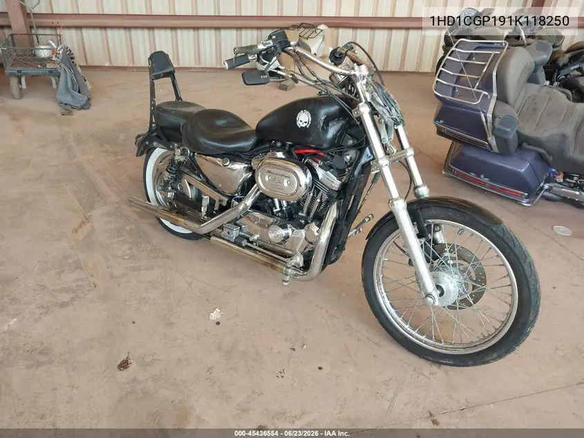 2001 Harley-Davidson Xl1200 C VIN: 1HD1CGP191K118250 Lot: 45436554