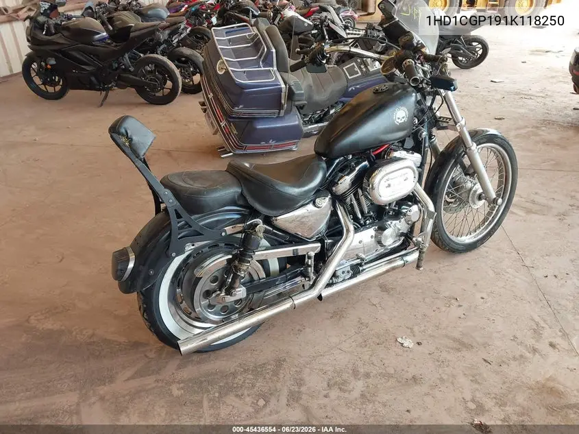 2001 Harley-Davidson Xl1200 C VIN: 1HD1CGP191K118250 Lot: 45436554