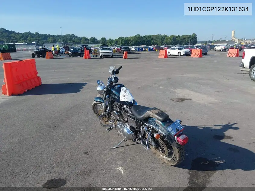 2002 Harley-Davidson Xl1200 C VIN: 1HD1CGP122K131634 Lot: 45516881