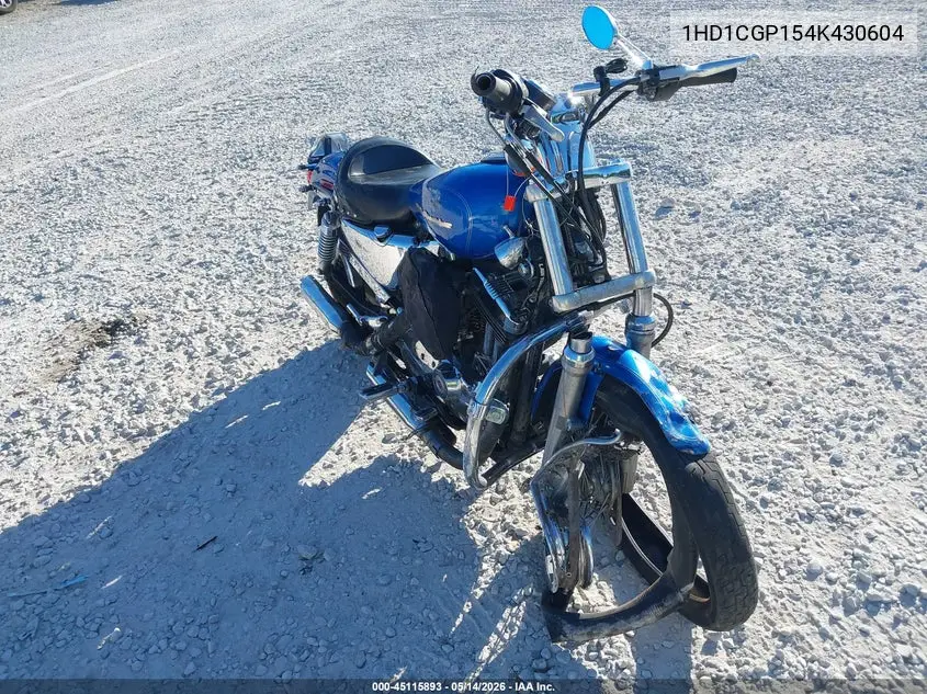 2004 Harley-Davidson Xl1200 C VIN: 1HD1CGP154K430604 Lot: 45115893