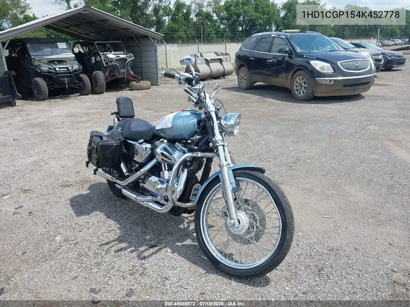 2004 Harley-Davidson Xl1200 C VIN: 1HD1CGP154K452778 Lot: 45580872
