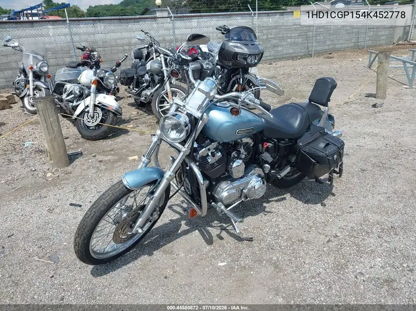2004 Harley-Davidson Xl1200 C VIN: 1HD1CGP154K452778 Lot: 45580872
