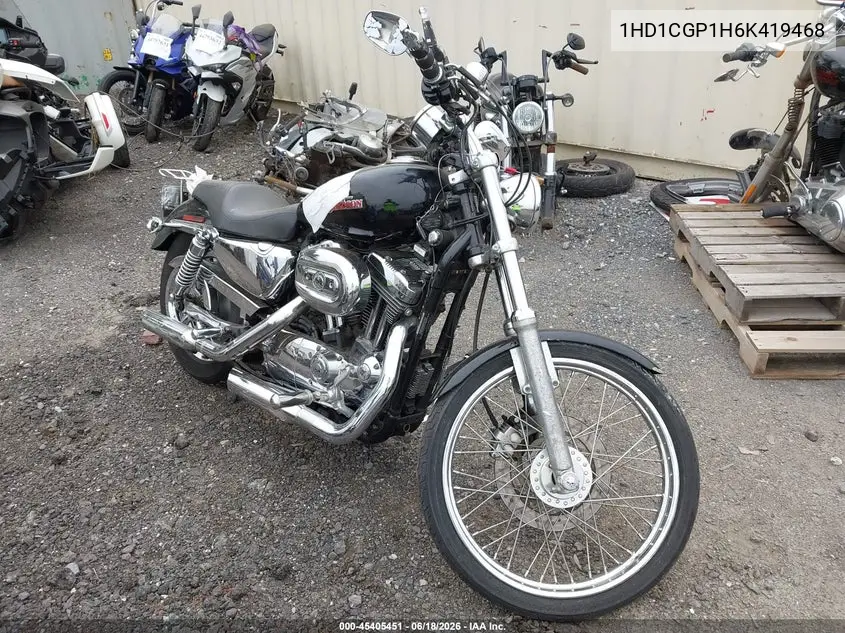 2006 Harley-Davidson Xl1200 C VIN: 1HD1CGP1H6K419468 Lot: 45405451