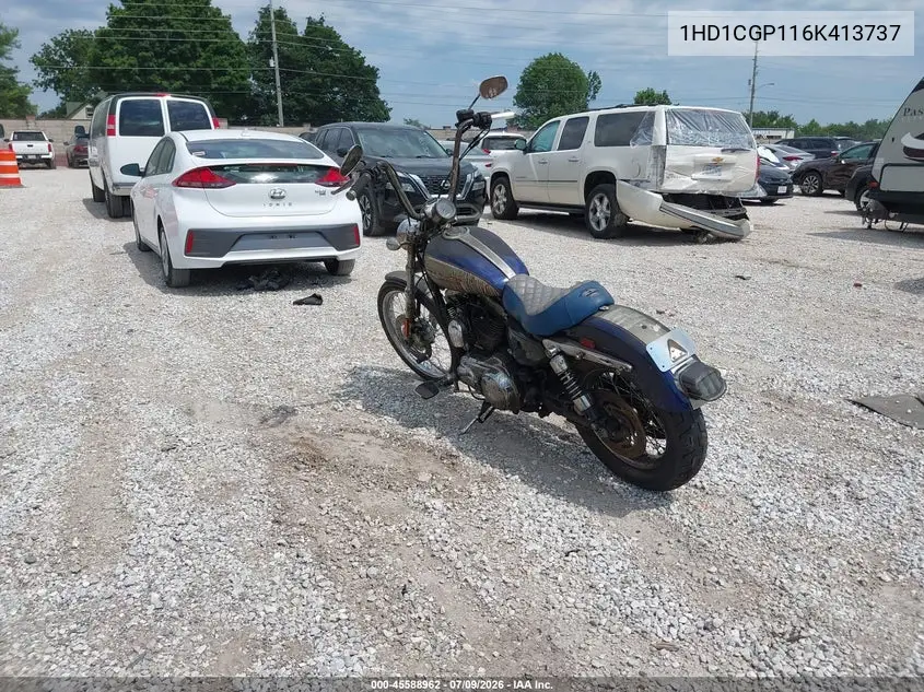 2006 Harley-Davidson Xl1200 C VIN: 1HD1CGP116K413737 Lot: 45588962