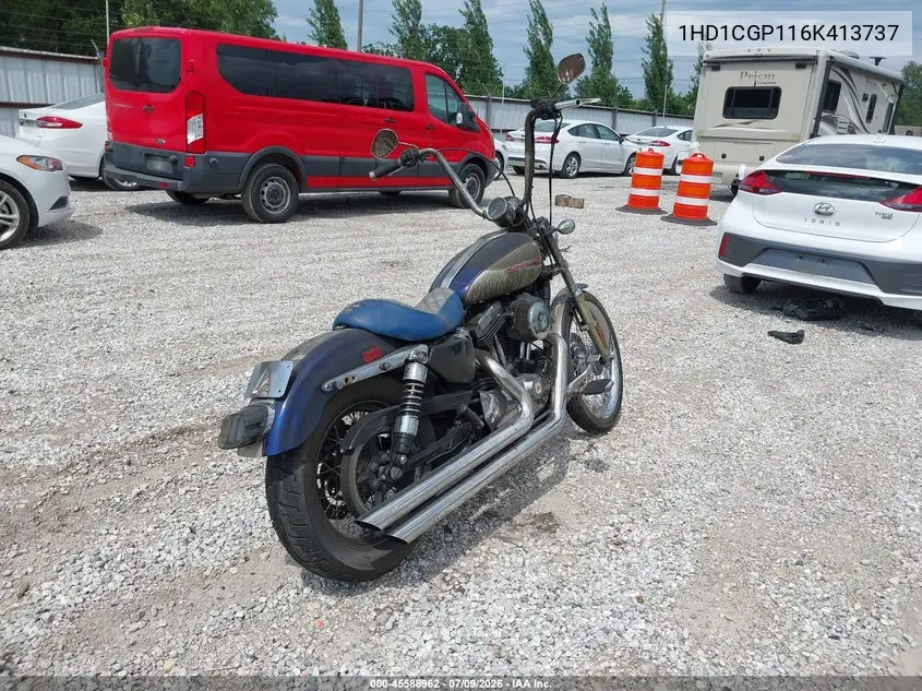 2006 Harley-Davidson Xl1200 C VIN: 1HD1CGP116K413737 Lot: 45588962