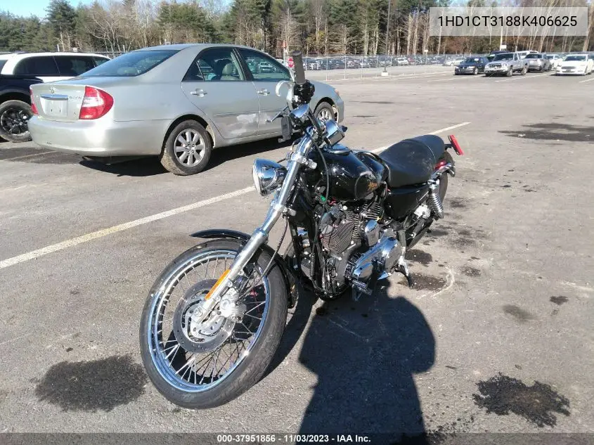 2008 Harley-Davidson Xl1200 C VIN: 1HD1CT3188K406625 Lot: 37951856