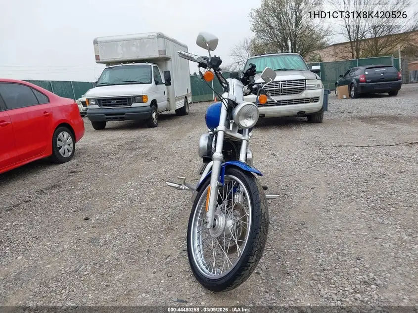 2008 Harley-Davidson Xl1200 C VIN: 1HD1CT31X8K420526 Lot: 44480258