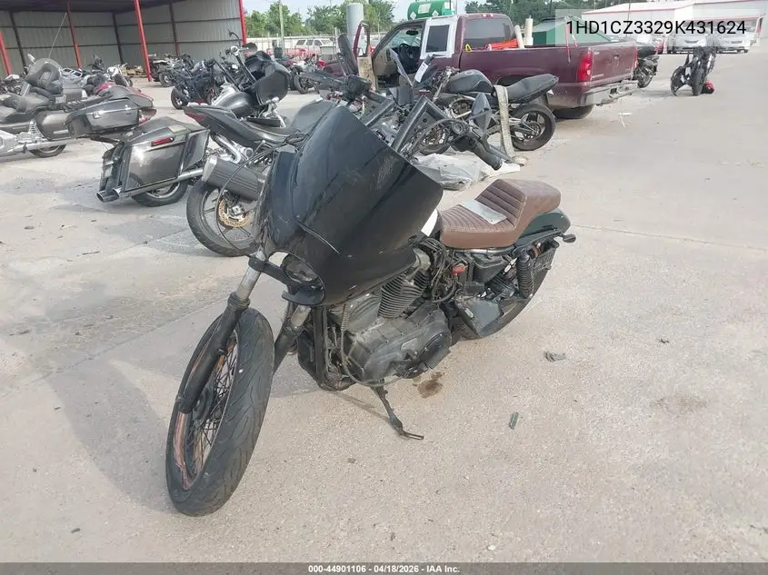 2009 Harley-Davidson Xl1200 N VIN: 1HD1CZ3329K431624 Lot: 44901106