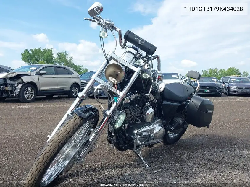 2009 Harley-Davidson Xl1200 C VIN: 1HD1CT3179K434028 Lot: 45348168