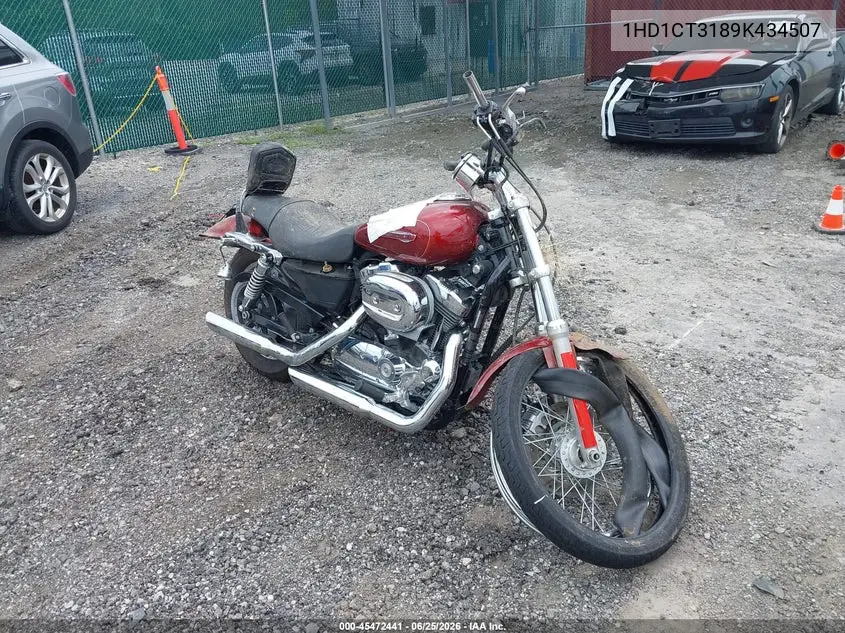 2009 Harley-Davidson Xl1200 C VIN: 1HD1CT3189K434507 Lot: 45472441