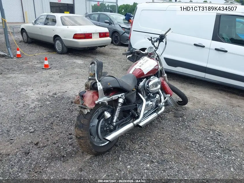 2009 Harley-Davidson Xl1200 C VIN: 1HD1CT3189K434507 Lot: 45472441