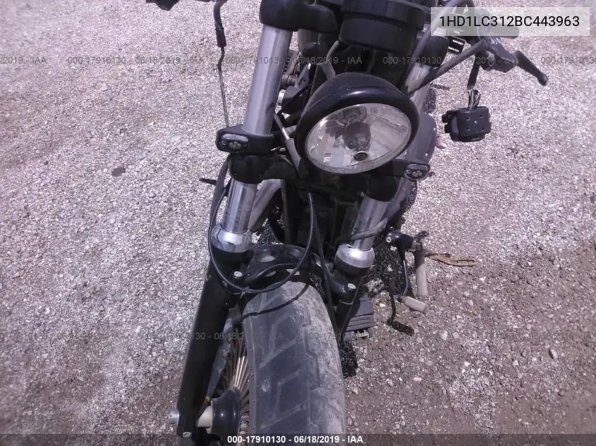 2011 Harley-Davidson Xl1200 X VIN: 1HD1LC312BC443963 Lot: 17910130