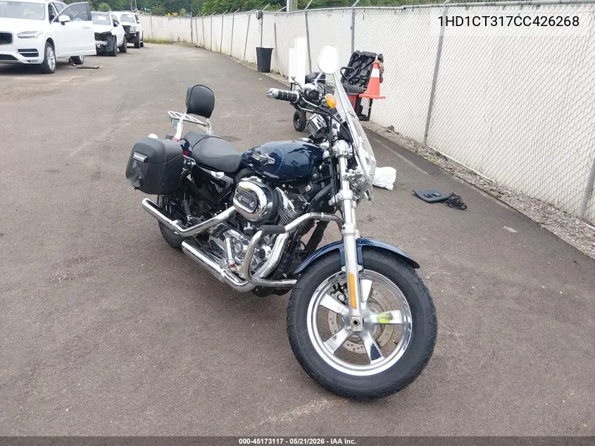 2012 Harley-Davidson Xl1200 C VIN: 1HD1CT317CC426268 Lot: 45173117