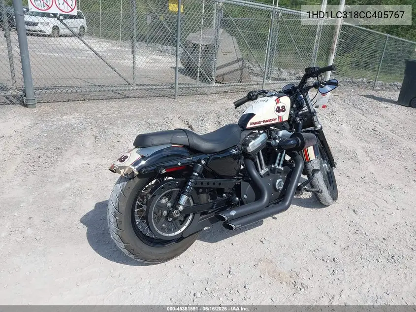 2012 Harley-Davidson Xl1200 Forty-Eight VIN: 1HD1LC318CC405767 Lot: 45381591