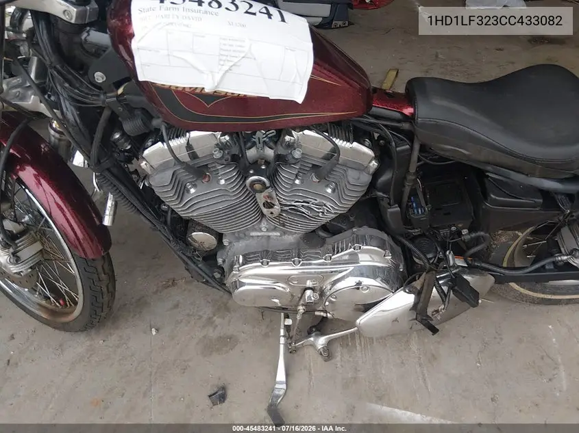 2012 Harley-Davidson Xl1200 V VIN: 1HD1LF323CC433082 Lot: 45483241