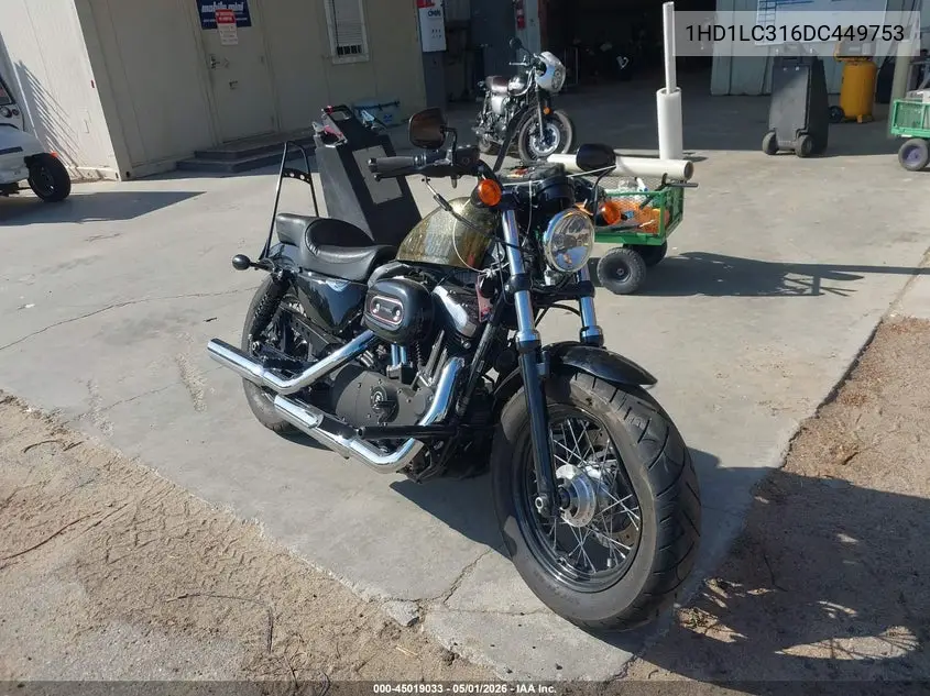 2013 Harley-Davidson Xl1200 Forty-Eight VIN: 1HD1LC316DC449753 Lot: 45019033