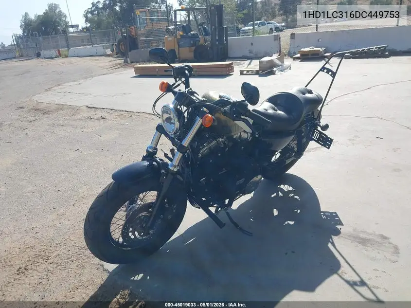 2013 Harley-Davidson Xl1200 Forty-Eight VIN: 1HD1LC316DC449753 Lot: 45019033