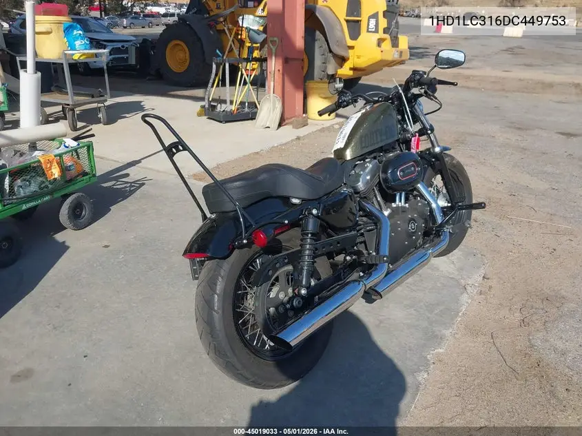 2013 Harley-Davidson Xl1200 Forty-Eight VIN: 1HD1LC316DC449753 Lot: 45019033