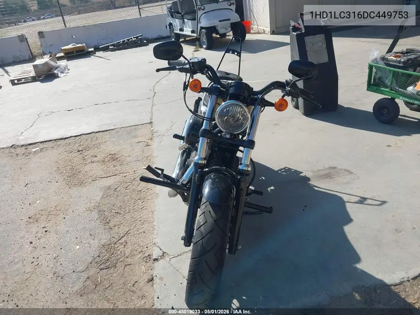 2013 Harley-Davidson Xl1200 Forty-Eight VIN: 1HD1LC316DC449753 Lot: 45019033
