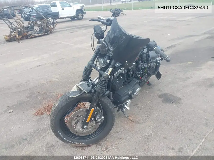2015 Harley-Davidson Xl1200 Forty-Eight VIN: 5HD1LC3A0FC439490 Lot: 12606371X