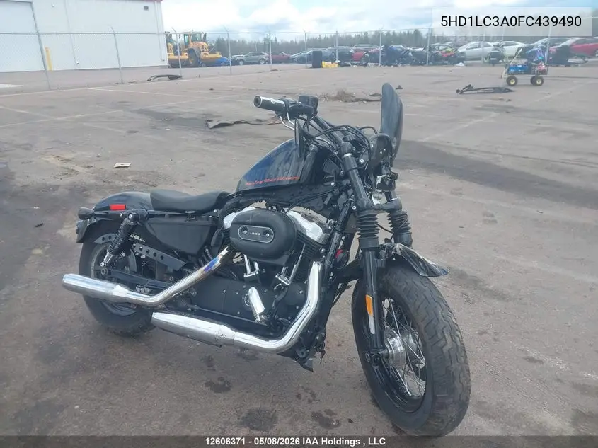 2015 Harley-Davidson Xl1200 Forty-Eight VIN: 5HD1LC3A0FC439490 Lot: 12606371X