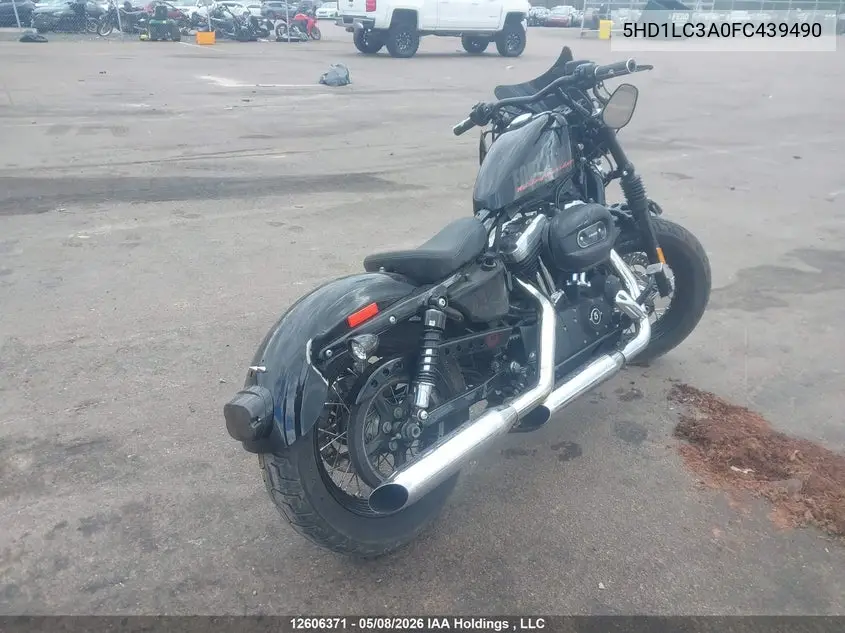 2015 Harley-Davidson Xl1200 Forty-Eight VIN: 5HD1LC3A0FC439490 Lot: 12606371X