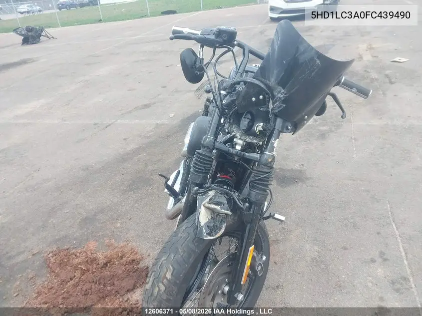 2015 Harley-Davidson Xl1200 Forty-Eight VIN: 5HD1LC3A0FC439490 Lot: 12606371X
