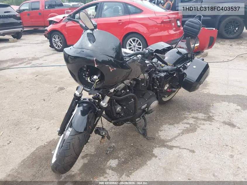 2015 Harley-Davidson Xl1200 Forty-Eight VIN: 1HD1LC318FC403537 Lot: 45105942