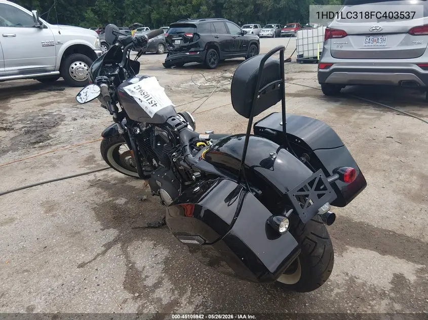 2015 Harley-Davidson Xl1200 Forty-Eight VIN: 1HD1LC318FC403537 Lot: 45105942
