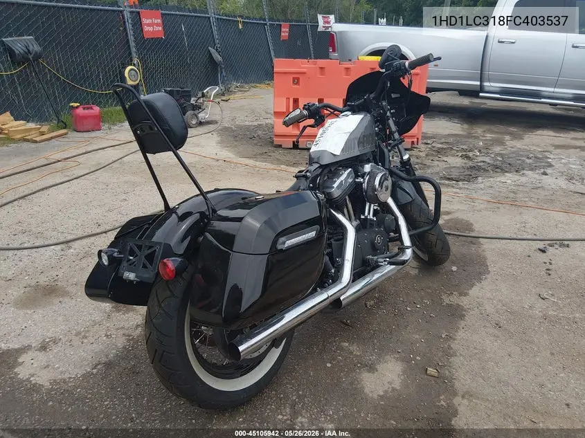 2015 Harley-Davidson Xl1200 Forty-Eight VIN: 1HD1LC318FC403537 Lot: 45105942