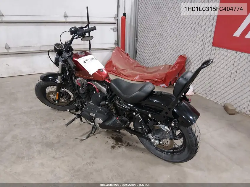 2015 Harley-Davidson Xl1200 Forty-Eight VIN: 1HD1LC315FC404774 Lot: 45385220
