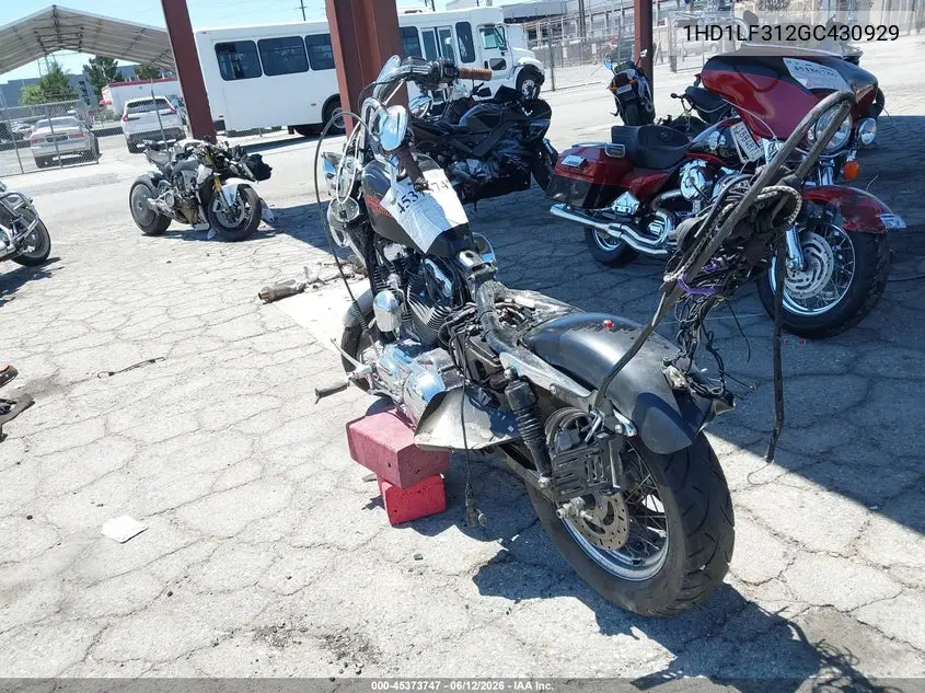 2016 Harley-Davidson Xl1200 V VIN: 1HD1LF312GC430929 Lot: 45373747