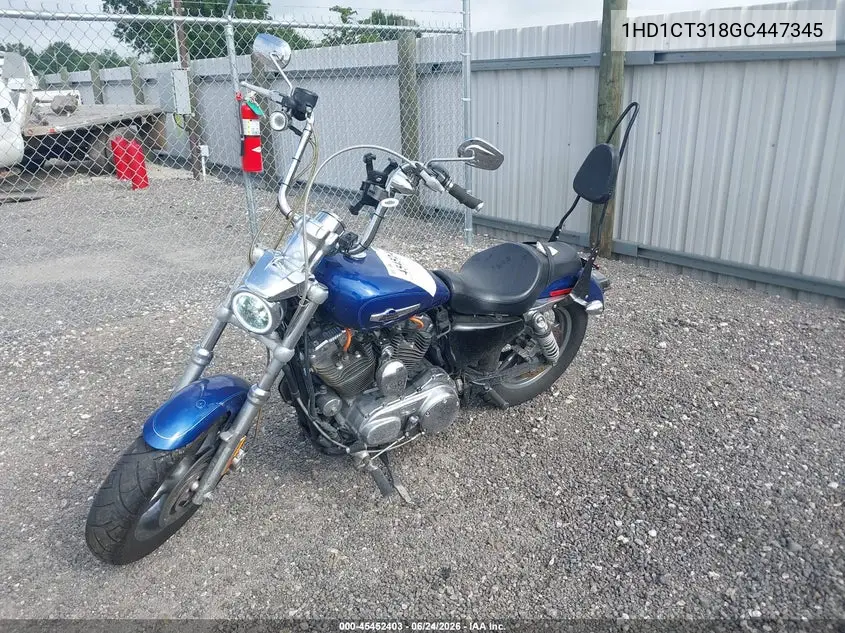 2016 Harley-Davidson Xl1200 C VIN: 1HD1CT318GC447345 Lot: 45452403