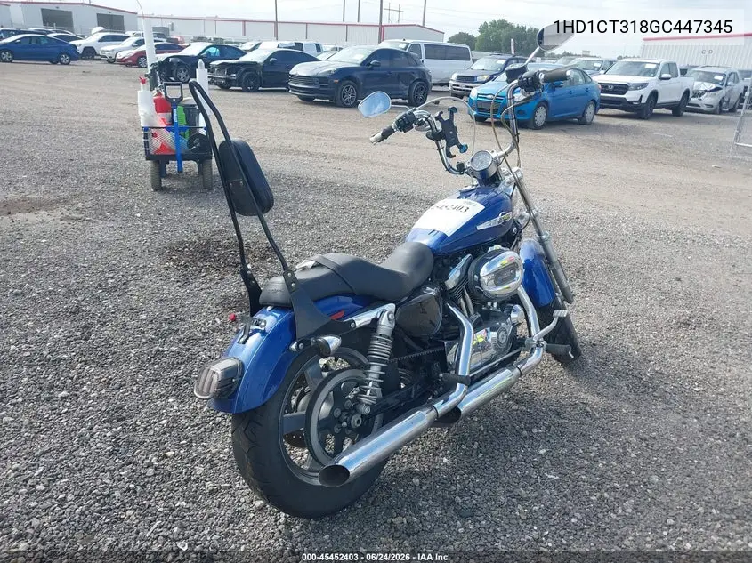 2016 Harley-Davidson Xl1200 C VIN: 1HD1CT318GC447345 Lot: 45452403