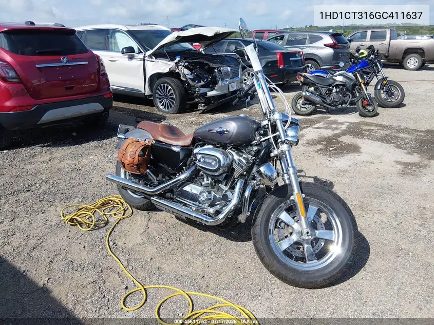 2016 Harley-Davidson Xl1200 C VIN: 1HD1CT316GC411637 Lot: 45611753