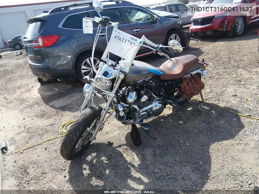 2016 Harley-Davidson Xl1200 C VIN: 1HD1CT316GC411637 Lot: 45611753