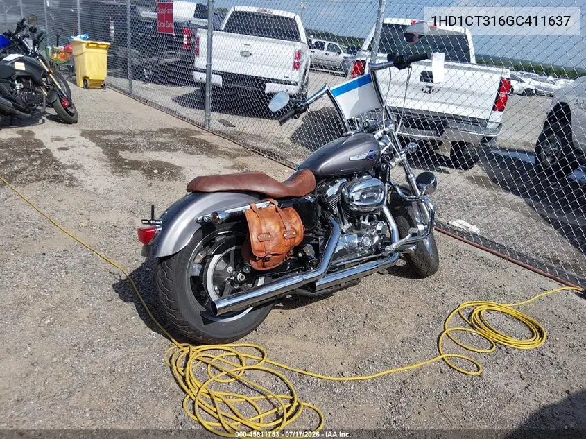 2016 Harley-Davidson Xl1200 C VIN: 1HD1CT316GC411637 Lot: 45611753